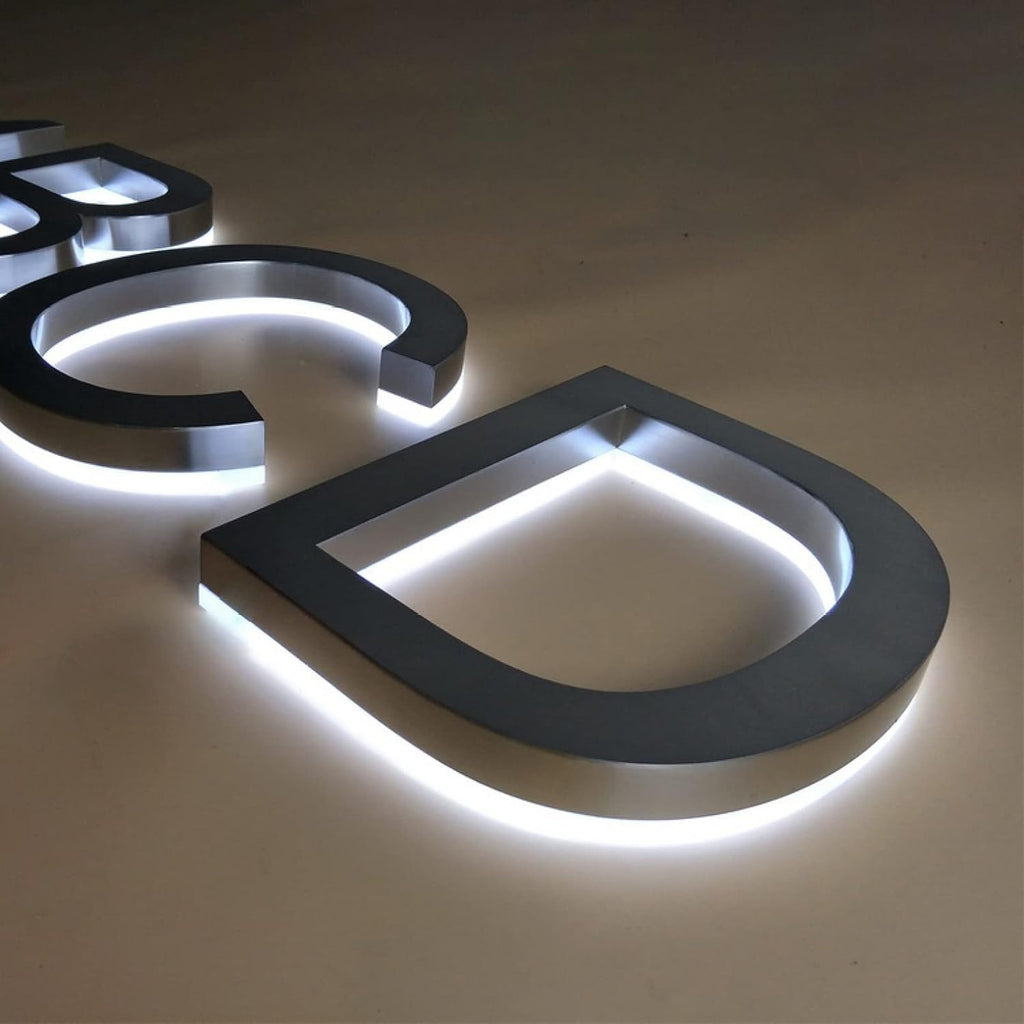 Lighted house numbers, Backlit Lighted LED House Numbers, 3D Floating Led House Plaque Number, Lighted Up House Numbers for Outside Modern.