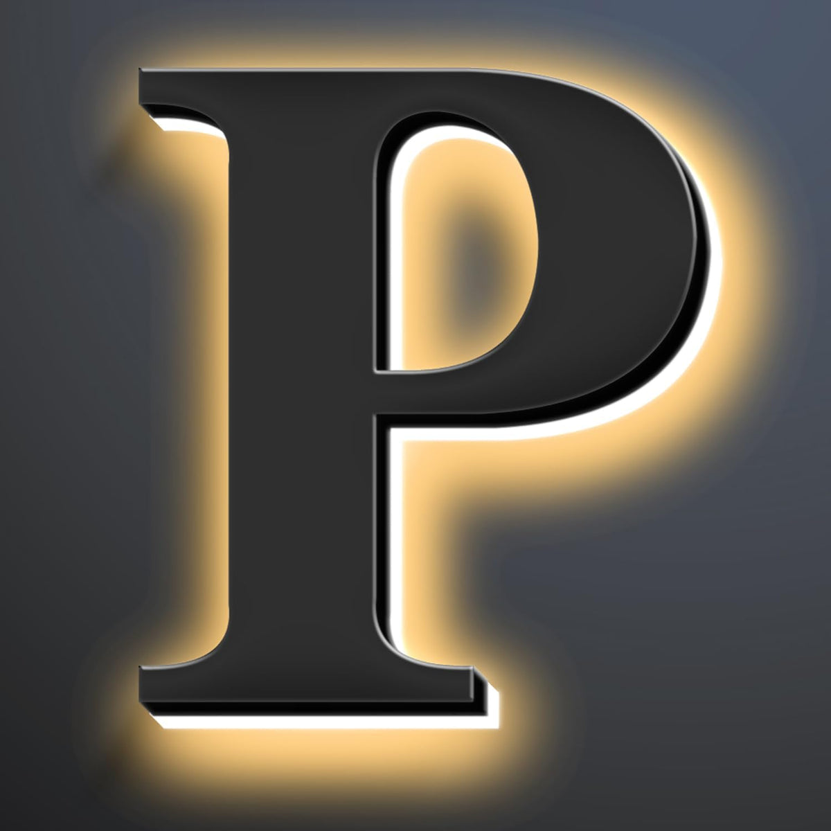 Backlit Illuminated LED Home Address Numbers 18 Inch, Modern Lighted Up Address Signs Make A Statement, Large Stainlesss Steels House Numbers With LED Lights,P
