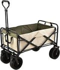 Bgarden Carts,Collapsible Wagon,Sports Outdoor Utility Wagon Folding Garden Wagon Sports Steel Frame Foldable Yard Car with Side Pockets Beach Wheel Camping Cart Bearing 100Kg