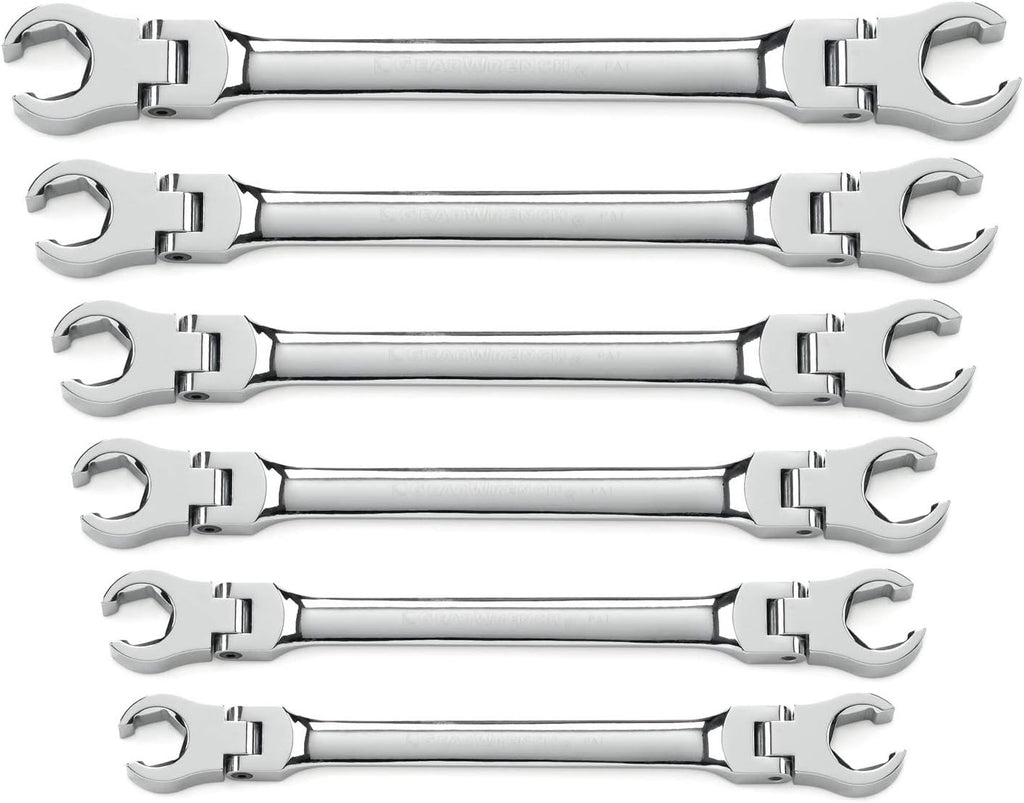 GEARWRENCH 6 Pc. Flex Flare Nut Wrench, Metric - 81911D
