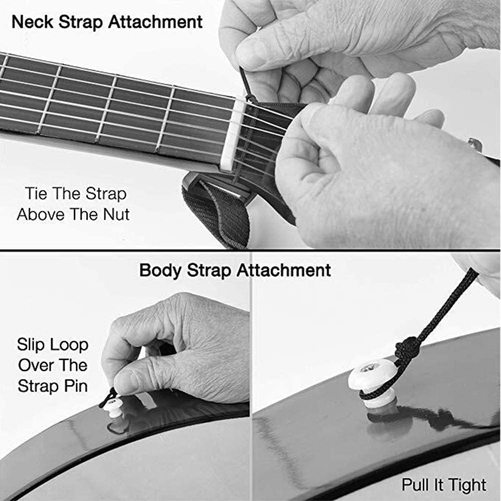 Full Size Guitar Acoustic Guitar Classical Guitar Beginner Fingerstyle 30 Inch Ballad Musical Instrument Youth Practice Can Carry Backpack Beginner Acoustic Guitar Starter Package Student G
