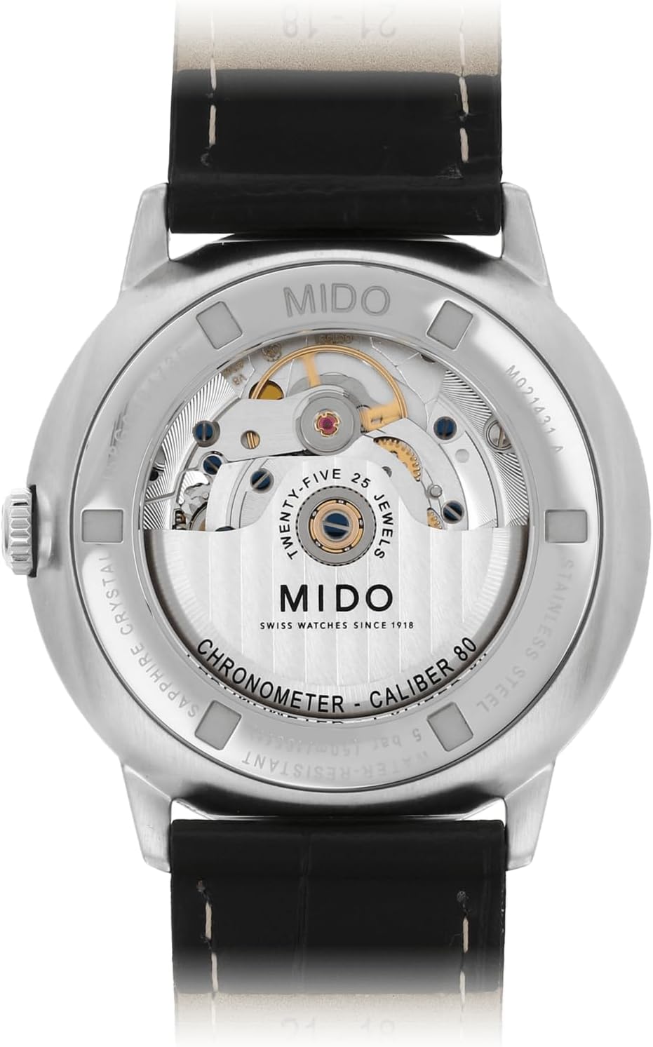MIDO Commander Chronometer - COSC Certified Swiss Automatic Watch for Men - 40mm Stainless Steel Case