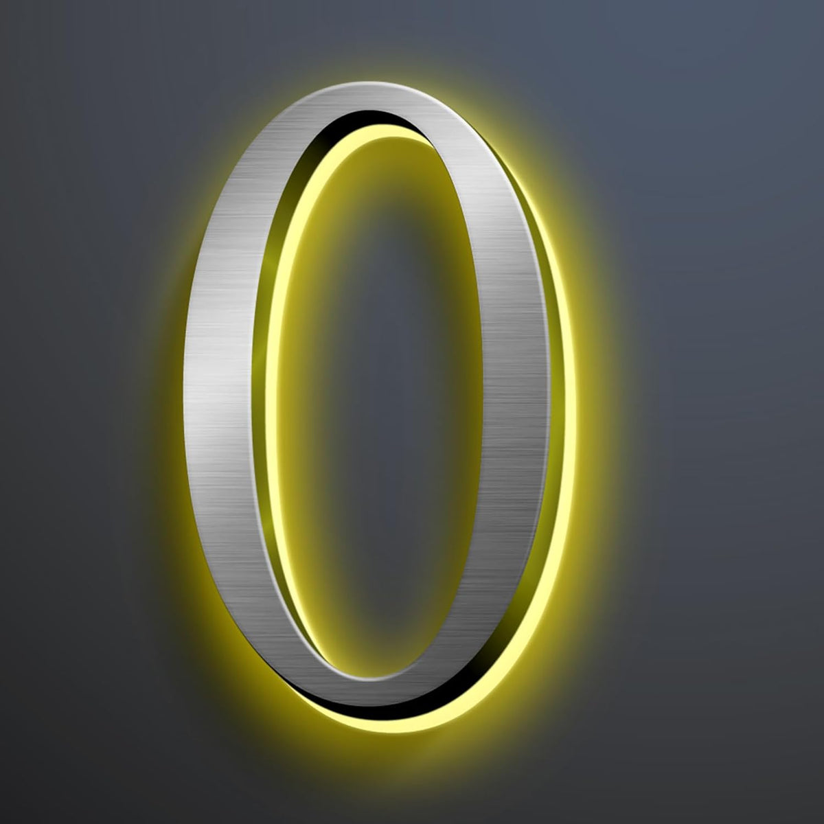Lighted House Numbers For Outside, Backlit LED Address Numbers For House, Stainless Steel Illuminated Address Number, Waterproof, And Weather Resistant,18 Inch/450mm,U