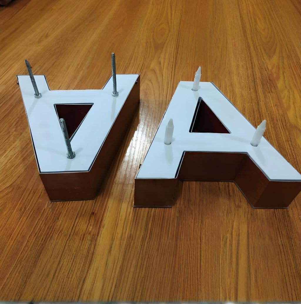 jimeiguang Custom LED Channel Letters Outdoor Large Lighted Letter Storefront Business Sign 12V Super Bright (18 letters)