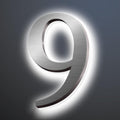 Backlit LED Illuminated House Address Numbers 20', Lighted House Numbers For A Safe And Modern, Large Modern Illuminated Address Numbers For Outside Street Yard,9