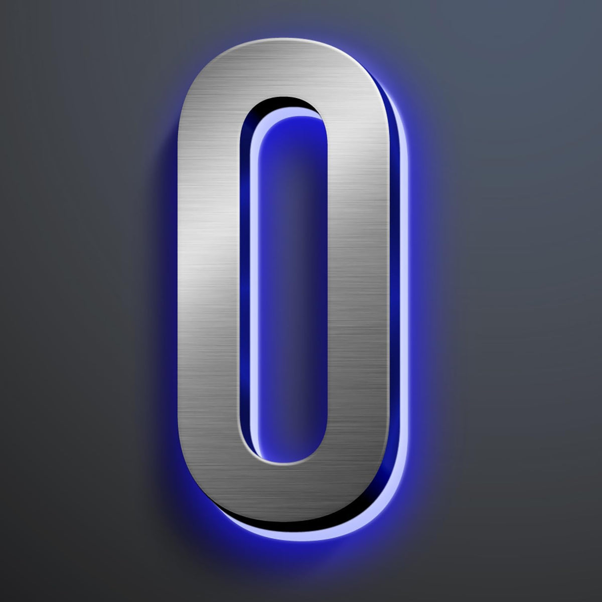 LED House Numbers, Modern Illuminated House Address Numbers For Outside, Lighted House Numbers Signs, Waterproof Backlit LED Address Numbers For House,18 Inch/450mm,0