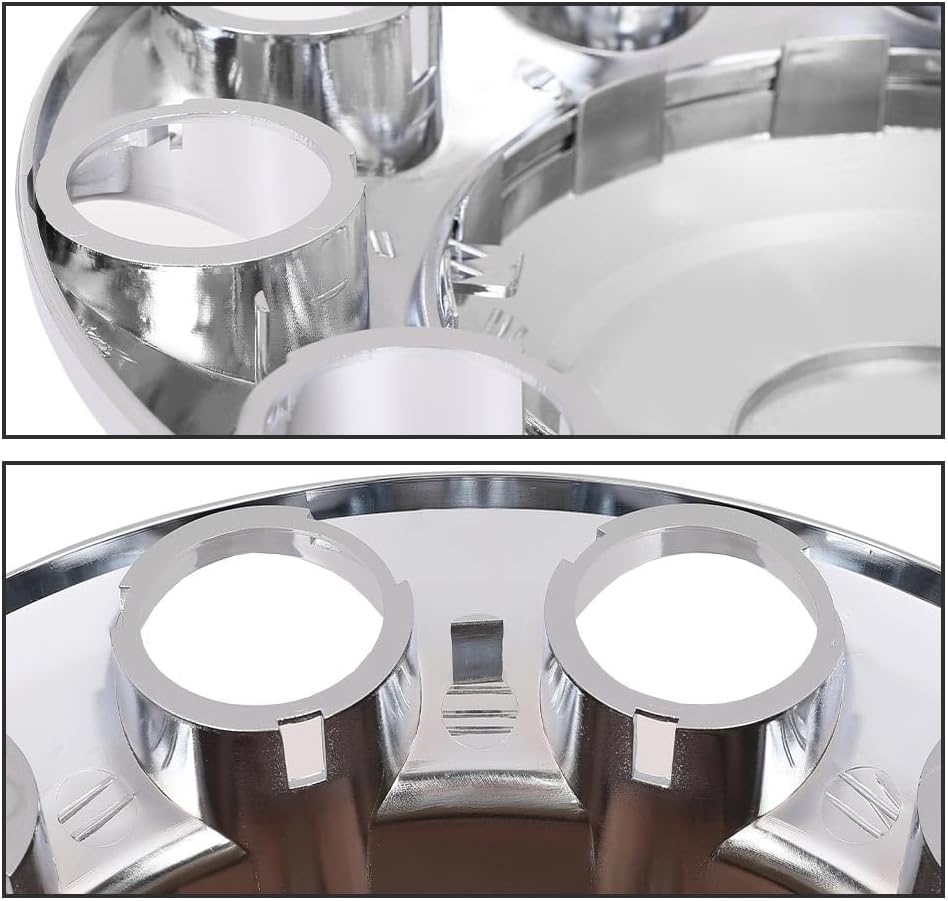 DOTCOM Wheel Hub Cover Kit Front & Rear Axle Cover 33mm Lug, Fit Semi Truck with 20', 22.5' and 24.5' hub piloted Wheels,11.25' Bolt Circle Wheels Silver