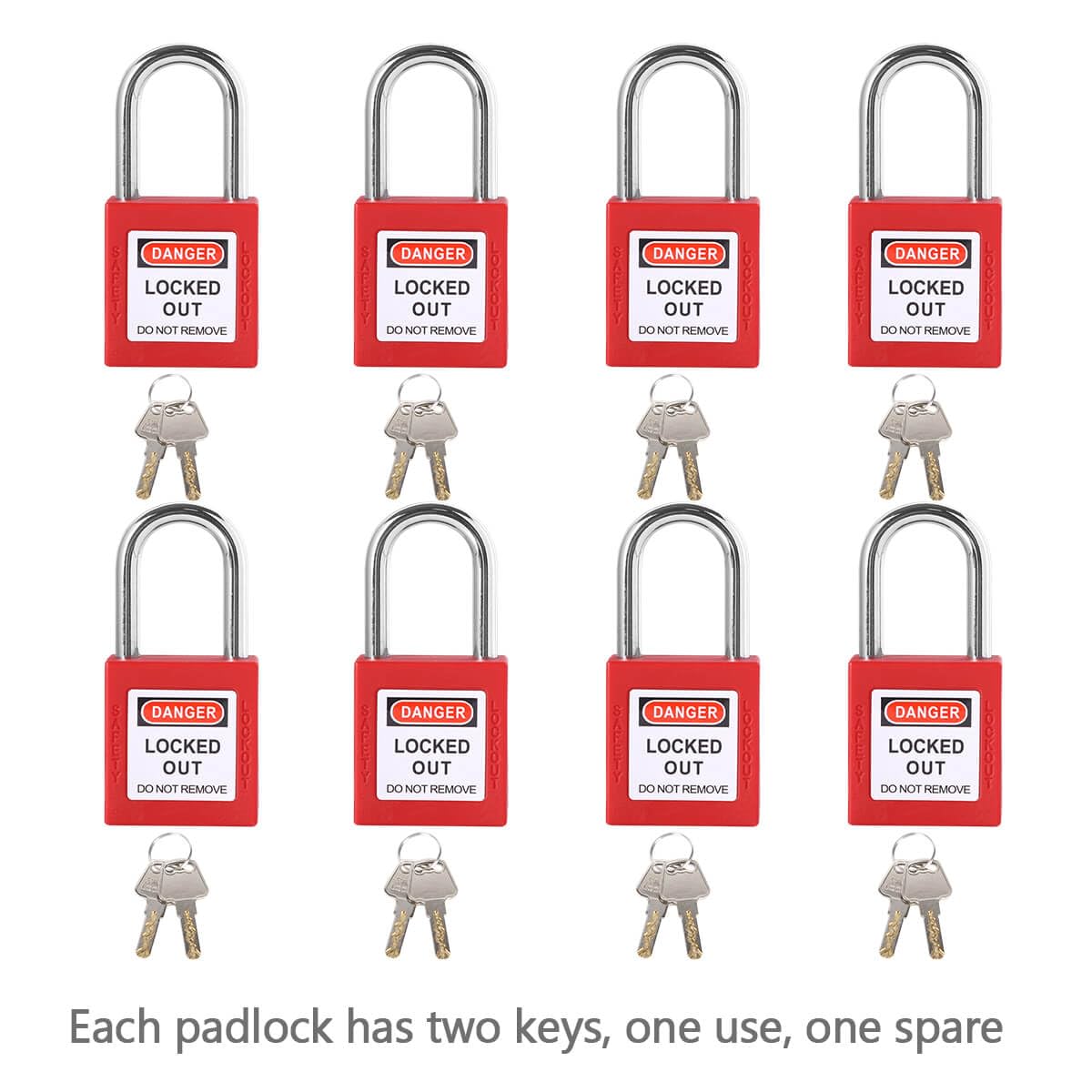 Lockout Tagout Kit, Electrical Loto Kit with Clamp-On Circuit Breaker Lockout, Lock Out Tags, Lockout Safety Padlocks, Lock Out Tag Out Kits for Vehicles/Automotive in Electrical/Industrial/Mechanical