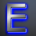Illuminated Address Number 20 Inch, Backlit Illuminated LED House Number Enhanced Visibility, Modern Stainless Steel Lighted Address Signs, Brushed Silver, Blue Light,E