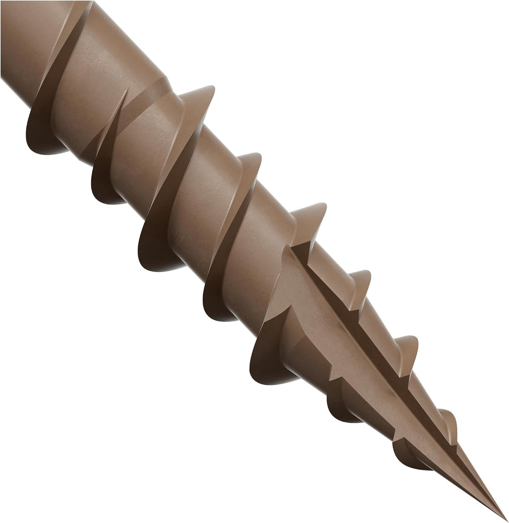 Simpson Strong-Tie DSVG3S Deck-Drive DSV Wood Screw (Collated) — #10 x 3 in. T25 6-Lobe, Gray (1000-Qty)