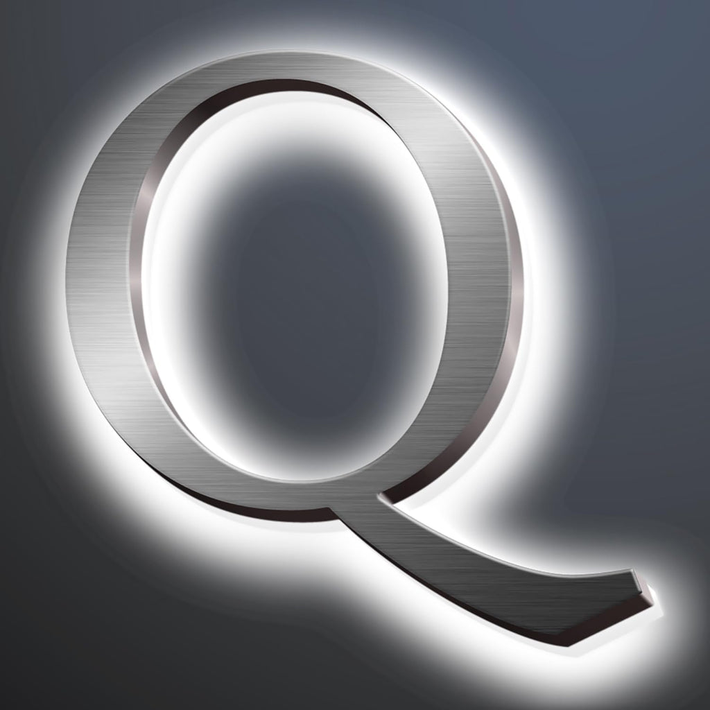 Backlit LED Illuminated House Address Numbers 20', Lighted House Numbers For A Safe And Modern, Large Modern Illuminated Address Numbers For Outside Street Yard,Q