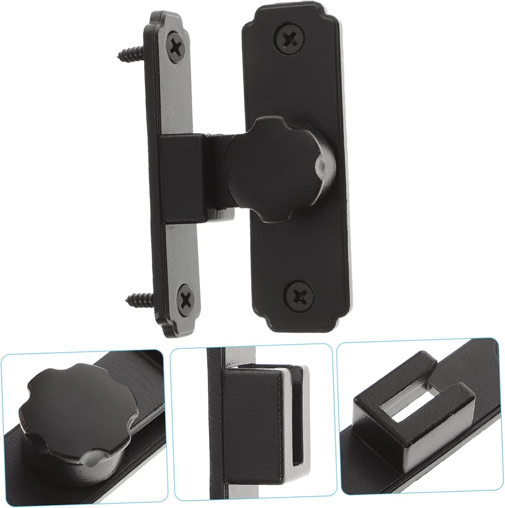 4pcs Sliding Door Lock Screen Door Lock barn Door Lock Door Chain Lock Heavy Duty hasp Door Hook Lock 90 Degree latches Door latches Self-Locking Buckle Locking Lever deadbolt Lock