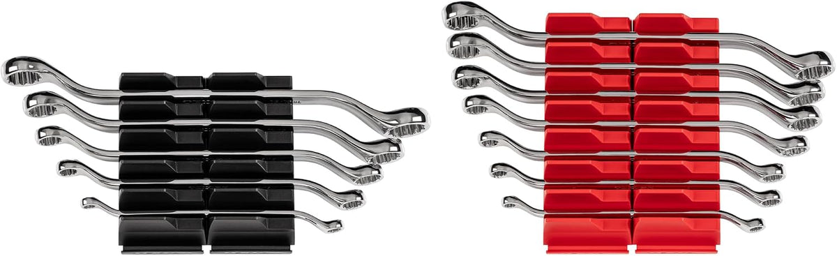 TEKTON 45-Degree Offset Box End Wrench Set with Modular Organizers, 12-Piece (1/4-13/16 in., 6-19 mm) | WBE95301