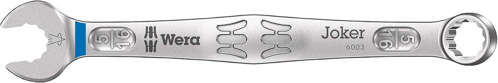 WERA - 05020235001-9642 Magnetic Rail 6003 Joker Imperial 1 Ring Spanner Set, 8 Pieces