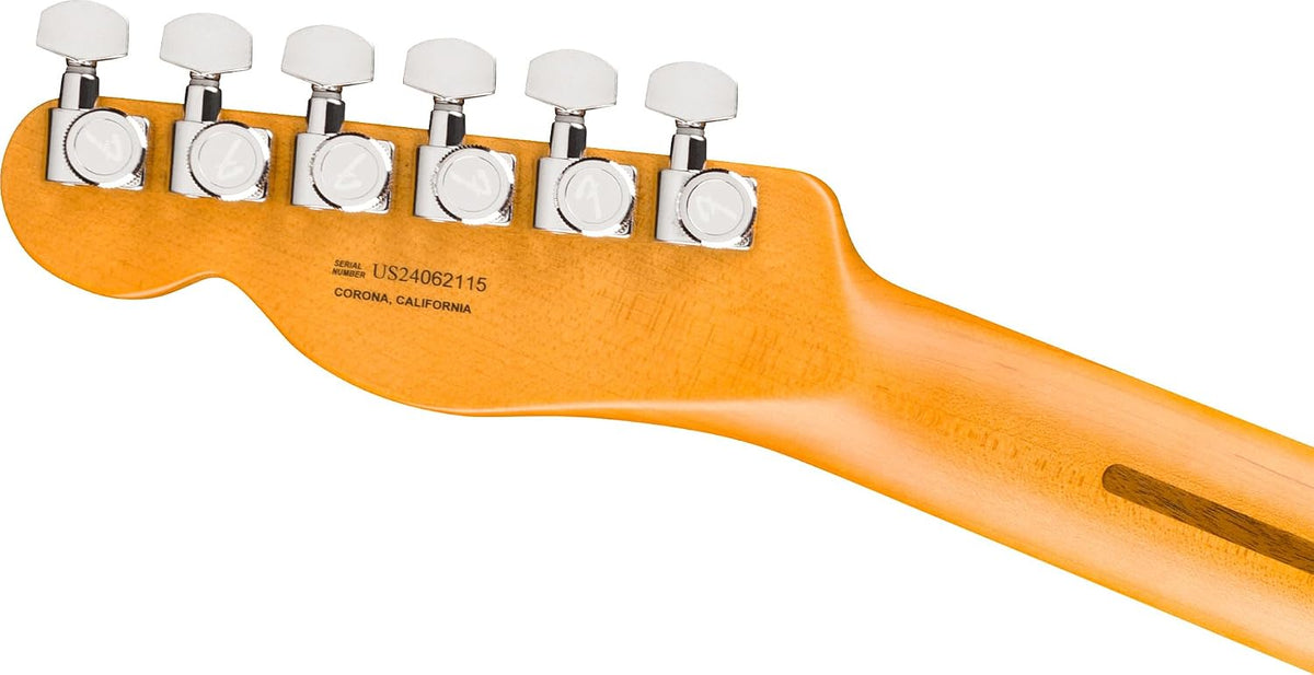 Fender American Ultra Luxe Vintage '60s Telecaster Custom, Rosewood Fingerboard - 3-Color Sunburst Bundle with Case, Hat, Strap, Cable, and Guitar Cleaning Kit