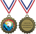 1 to 50 Packs Eagle Gold Medals Trophy Award with Free Custom Engraving D03-MY472