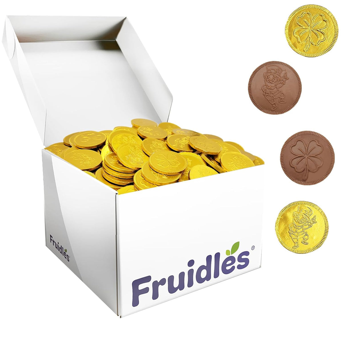 St. Patrick's Day Milk Chocolate Gold Coins 3600 Coins, Shamrock & Leprechaun Themed Coins, Parties, Events and Celebrations, Perfect for Gift Bags and Festive Decorations, 4.5g Milk Chocolate Coin
