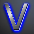 Illuminated Address Number 20 Inch, Backlit Illuminated LED House Number Enhanced Visibility, Modern Stainless Steel Lighted Address Signs, Brushed Silver, Blue Light,V