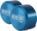 Proven Industries Puck Lock Set, Model 400XL, 2-Pack, Hidden Shackle, Keyed Alike, 6061 Solid Aluminum, Shackle Opening 1 3/4 x 1 3/4 x 7/8 in, Depth 1 1/4 in, Made in USA, Blue
