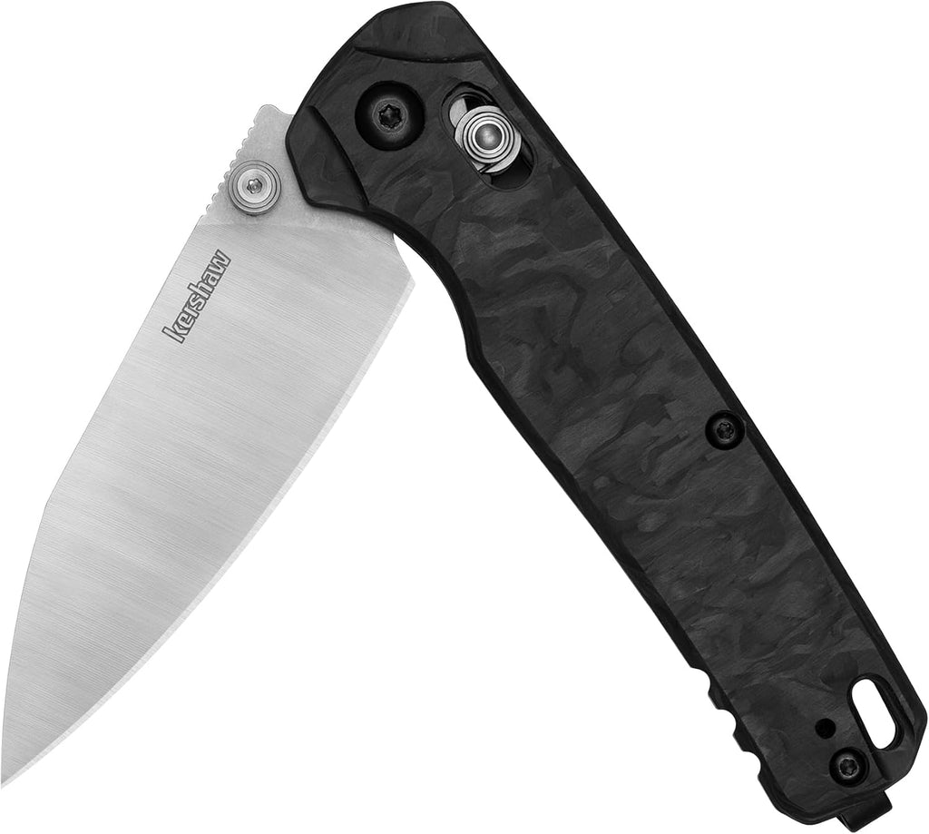 Kershaw Bel Air Pocket Knife, Made in the USA, 3.4 inch CPM MagnaCut Steel Blade, EDC Design, Duralock Locking Mechanism, Manual Folder, Pocketclip