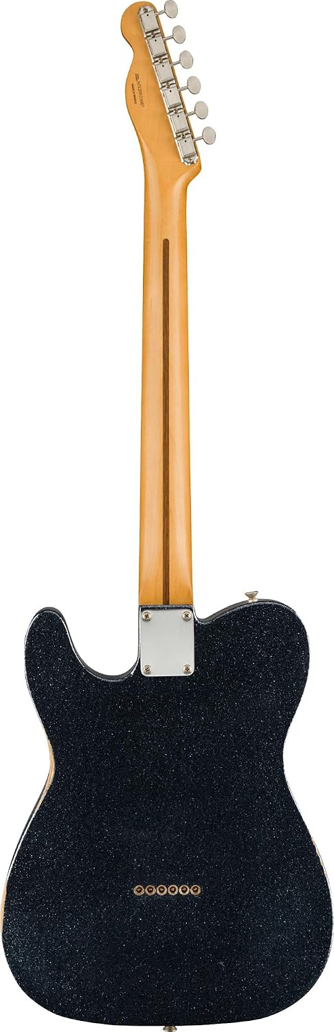 Fender Brad Paisley Esquire Telecaster - Black Sparkle Bundle with Gig Bag, Strap, Cable, and Guitar Cleaning Kit