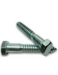 1/4' x 1 1/4' - Hex Head Lag Screw/Bolt Zinc Plated 1000 Pcs Lag Screws B2B