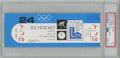 1980 Olympic Hockey Gold Medal Game Ticket USA Miracle on Ice PSA 7