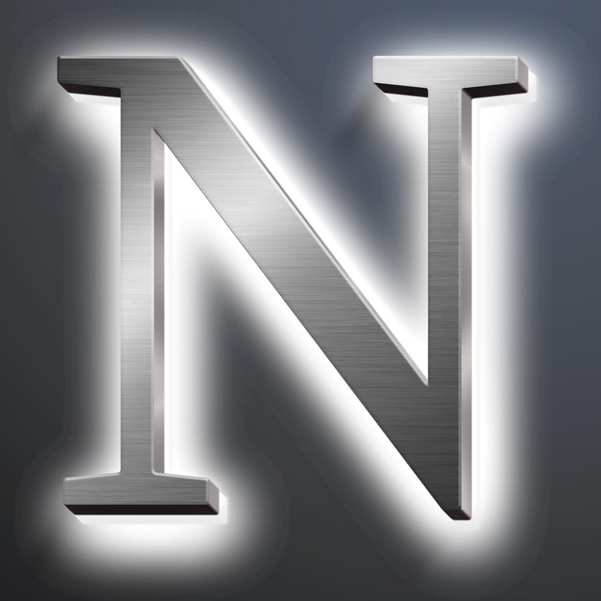 Backlit LED Illuminated House Address Numbers 20', Lighted House Numbers For A Safe And Modern, Large Modern Illuminated Address Numbers For Outside Street Yard,N