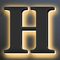 Backlit Illuminated LED Home Address Numbers 18 Inch, Modern Lighted Up Address Signs Make A Statement, Large Stainlesss Steels House Numbers With LED Lights,H
