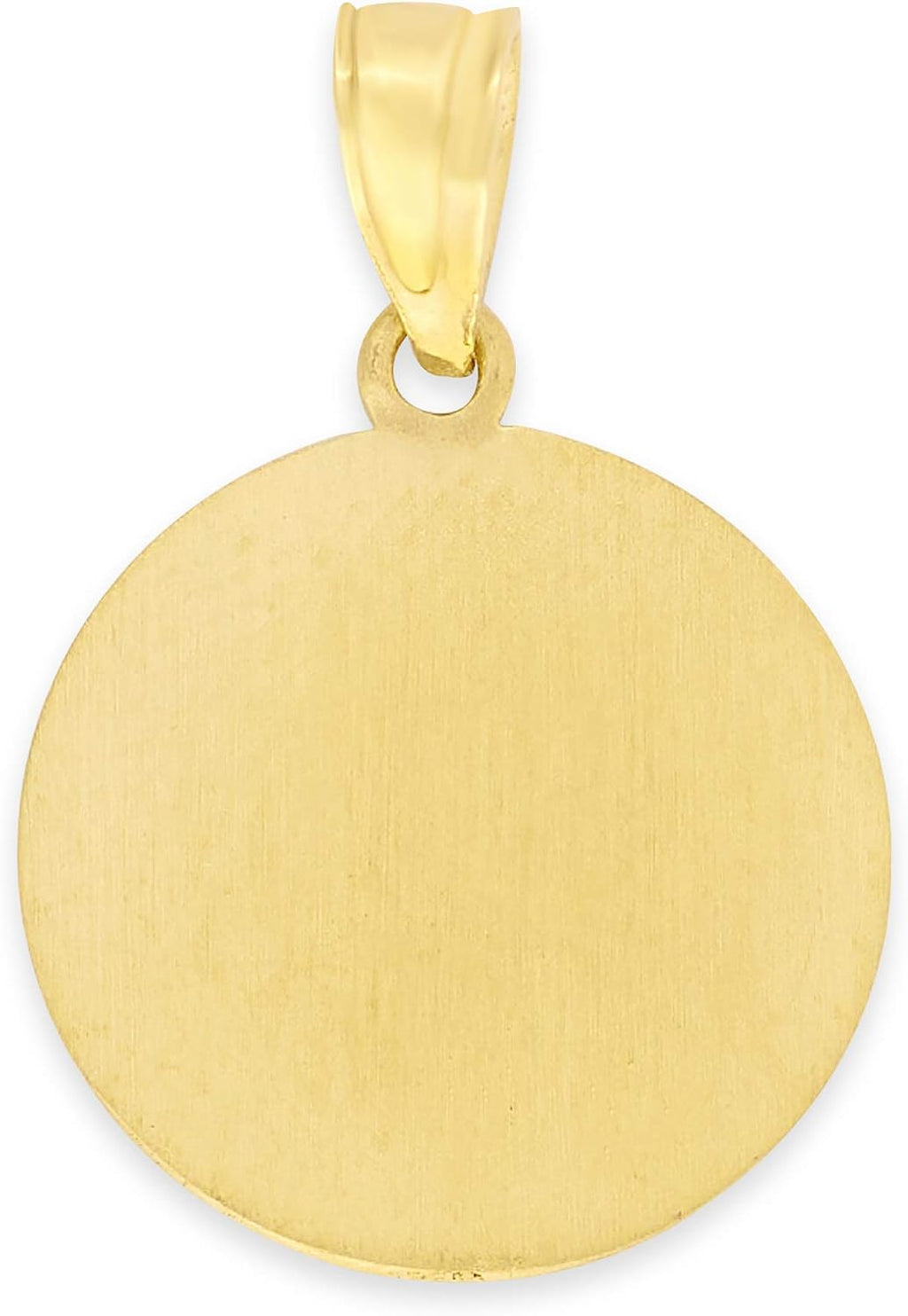 Saint Anthony MedalPendant, Solid 14k Gold Catholic Jewelry Charm