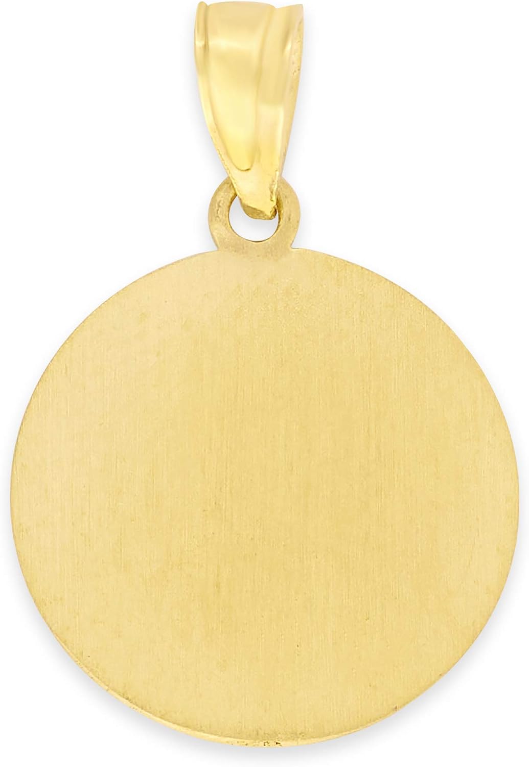 Saint Anthony MedalPendant, Solid 14k Gold Catholic Jewelry Charm