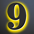 Backlit LED House Numbers 18 Inch, Waterproof Stainless Steel, Illuminated Home Address Numbers, Lighted House Numbers, Modern Metal Address Numbers With LED Lights,9