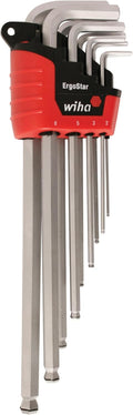 Wiha 66990 MagicRing Ball End Hex Key Set, Long Metric In Holder, 9 Piece