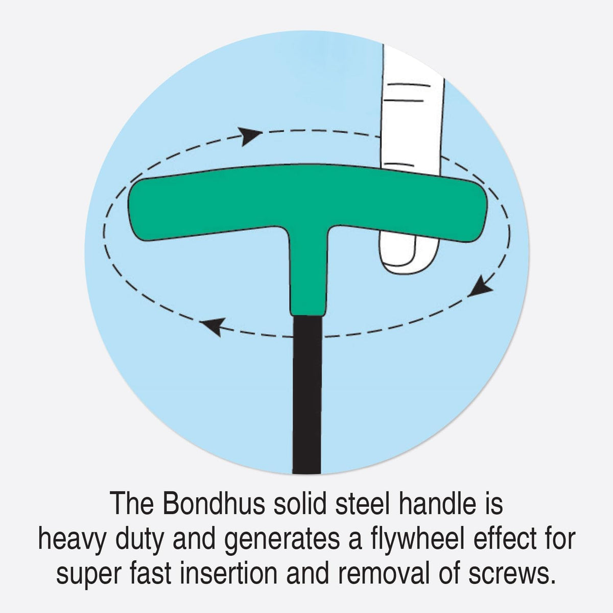 Bondhus 13189 Set of 8 Balldriver and Hex T-handles with Stand, sizes 2-10mm (Pack of 10)