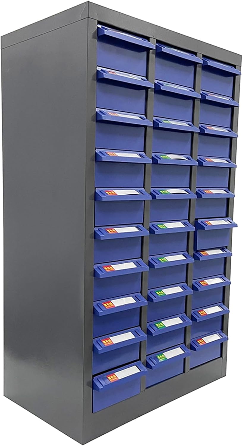 30 Drawers Parts Cabinet Bolt Bin Cabinet Nuts and Bolts Storage Bins with Large Drawers