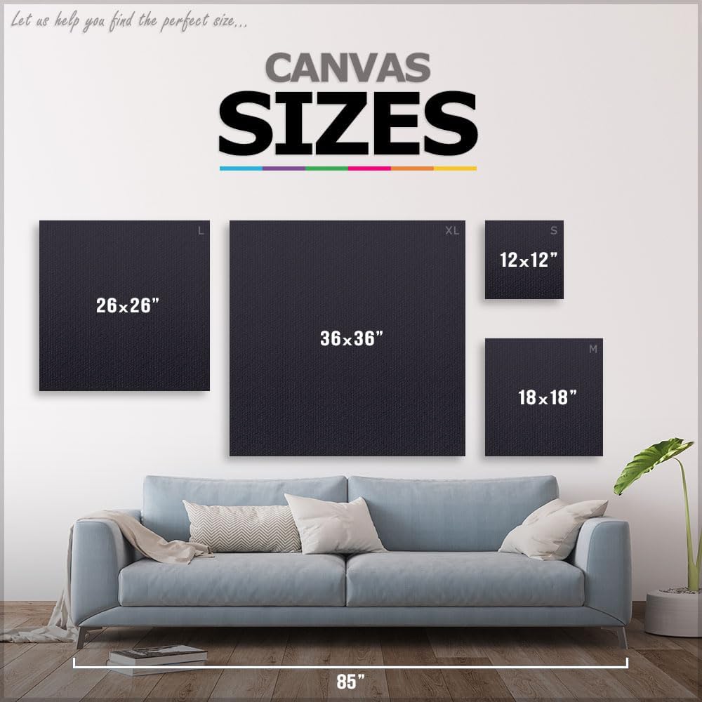 ARTCANVAS Still Life of Peonies in a Vase 1907 Canvas Art Print Stretched Framed Painting Picture Poster Giclee Wall Decor by Henri Matisse - 36' x 36' (0.75' Deep)