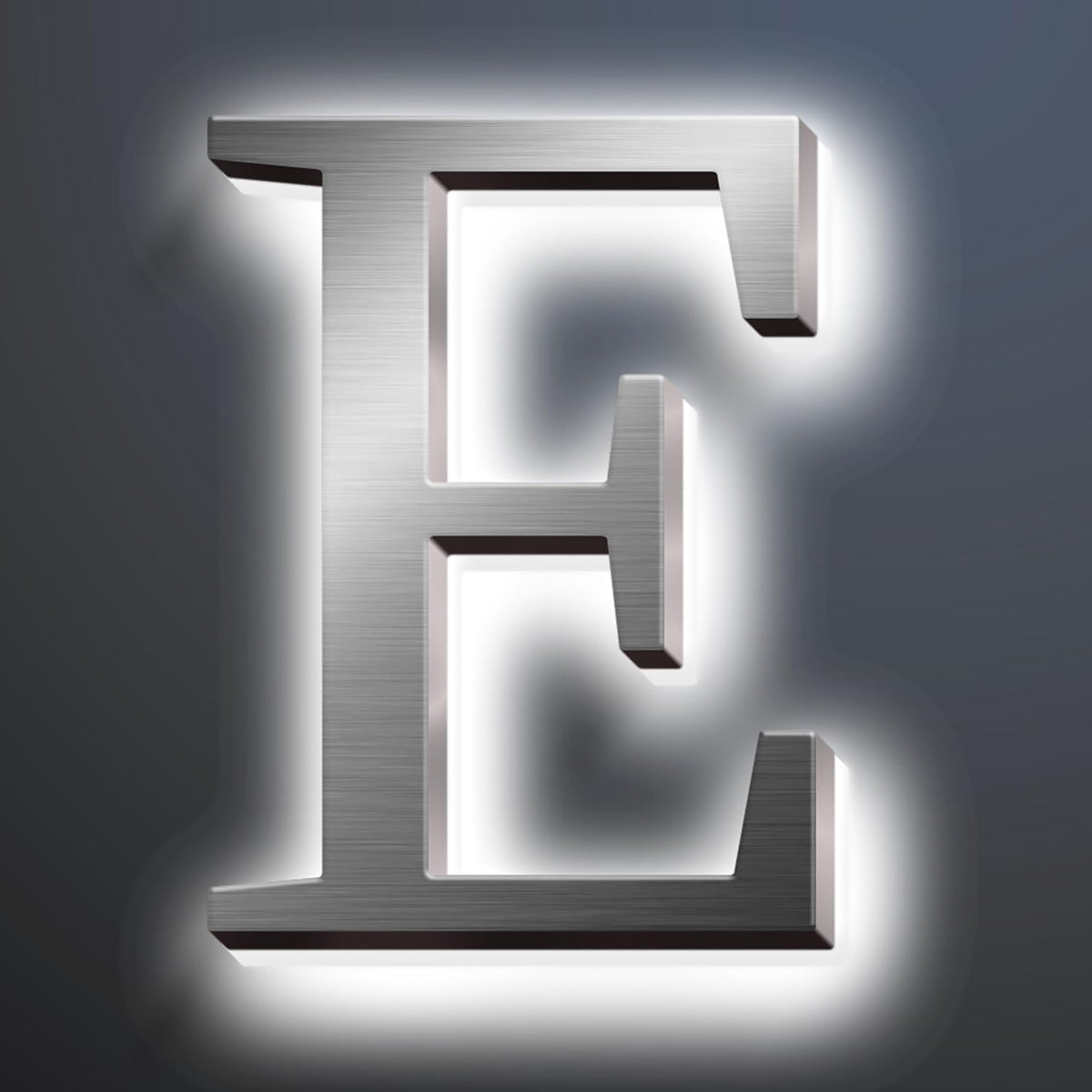 Backlit LED Illuminated House Address Numbers 20', Lighted House Numbers For A Safe And Modern, Large Modern Illuminated Address Numbers For Outside Street Yard,E