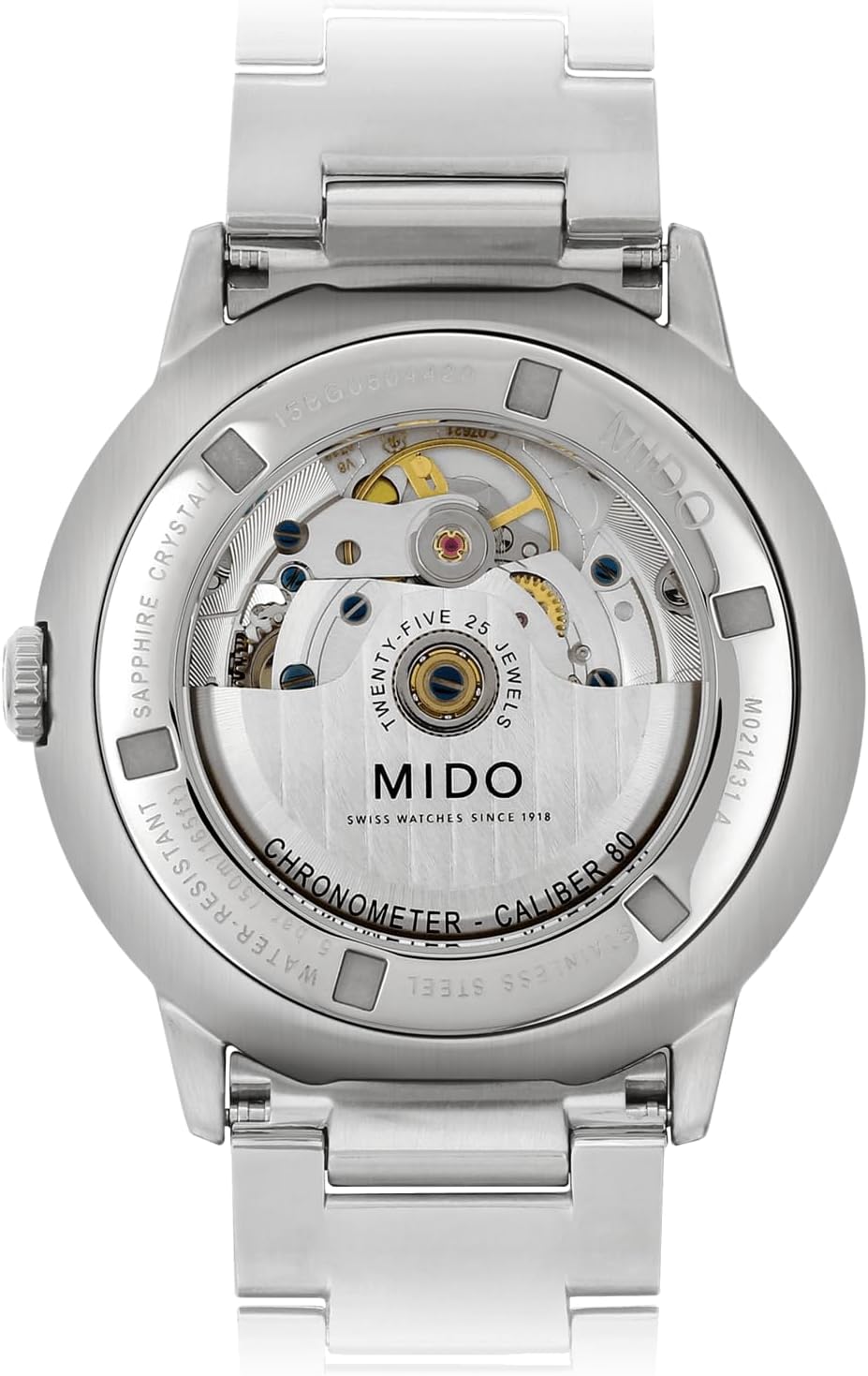 MIDO Commander Chronometer - COSC Certified Swiss Automatic Watch for Men - 40mm Stainless Steel Case