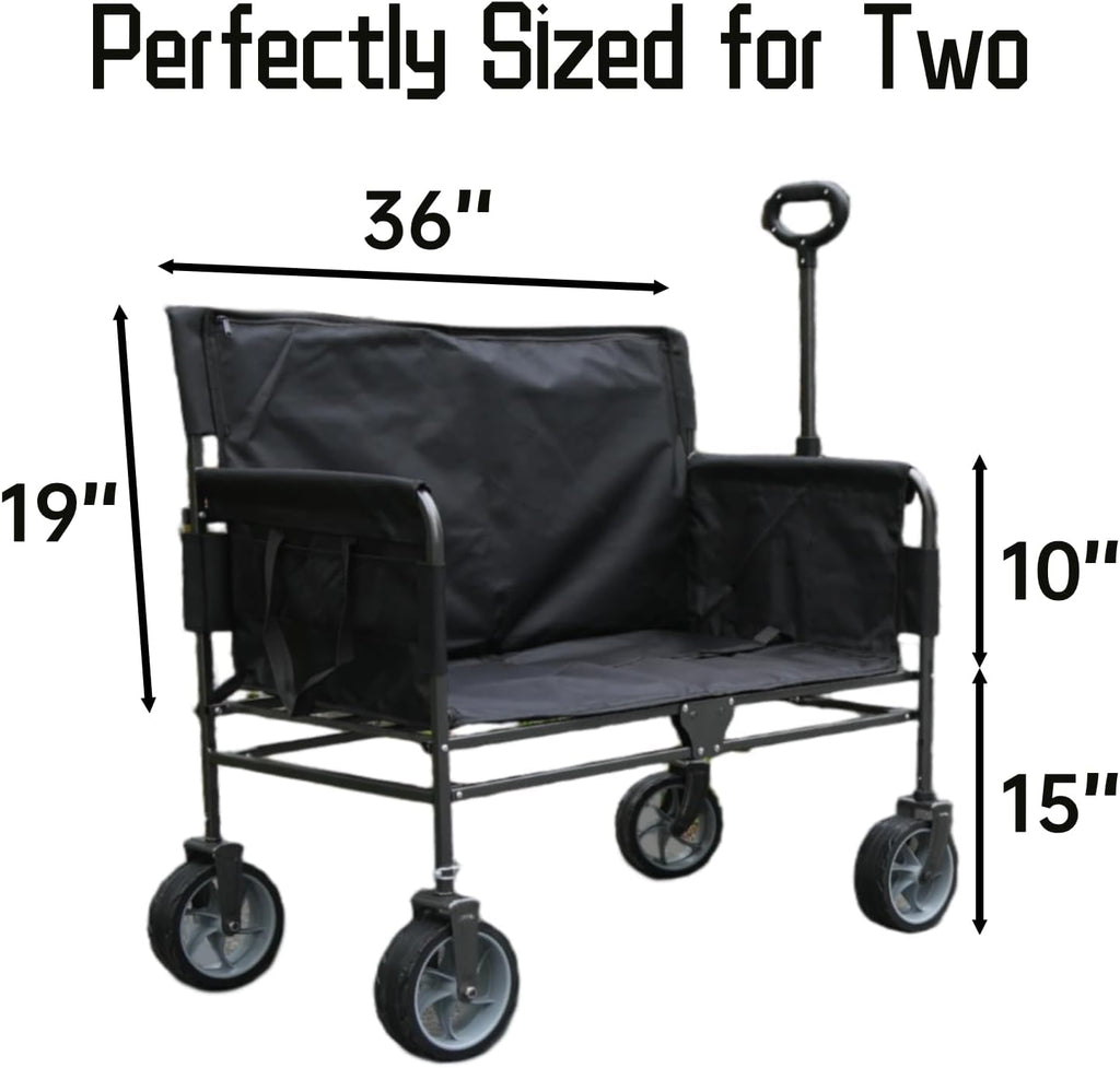 Upgraded Wagon Chair for Adults, Black