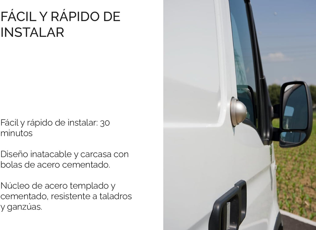 UFO Van Lock Single Door Set with Hasp and Heavy Duty Padlock