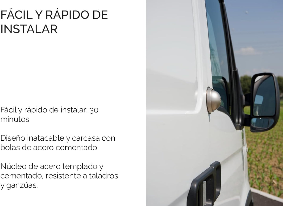 UFO Van Lock Single Door Set with Hasp and Heavy Duty Padlock