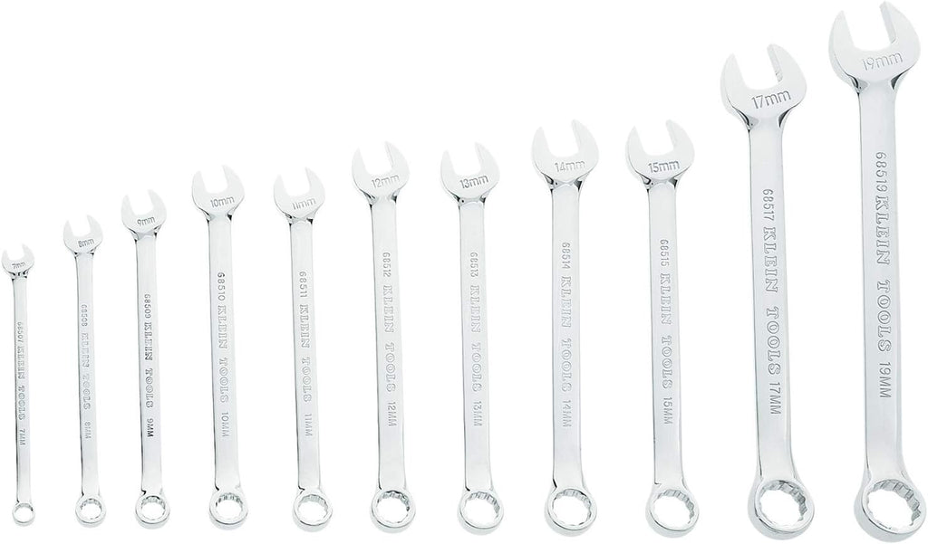Klein Tools 68502 Metric Combination Wrench Set, 11-Piece