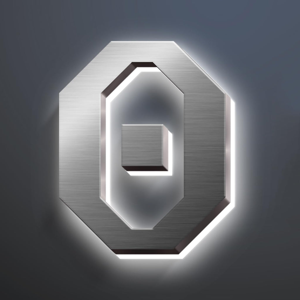 Illuminated House Numbers, Stainless Steel House Address Numbers, Backlit LED Illuminated Home Address Number, Lighted House Numbers, Modern Address Numbers,16 Inch/400mm,0