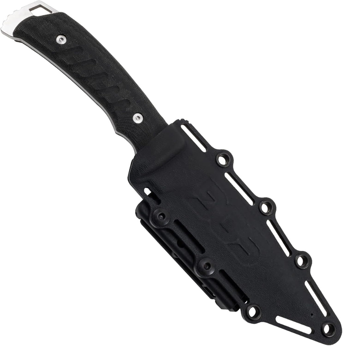 SOG Pillar Fixed Blade Knife- Full Tang 5 Inch S35VN Steel Blade Survival Knife, w/ Linen Micarta Handle and Kydex Sheath, Made in the USA (UF1001-BX)
