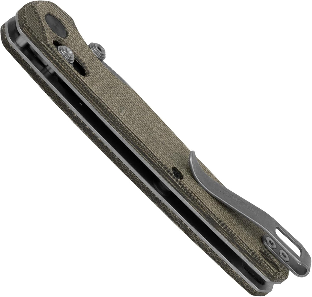 Kershaw Bel Air Pocket Knife, Made in the USA, 3.4 inch CPM MagnaCut Steel Blade, EDC Design, Duralock Locking Mechanism, Manual Folder, Pocketclip