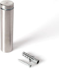 Stainless Steel Standoff 3/4 Inch Diameter x 3 Inch Barrel Length Brushed Finish for PVC, Glass and Acrylic Sign Stand Off Wall Anchors and Screws 100 Piece Commercial Space Pack