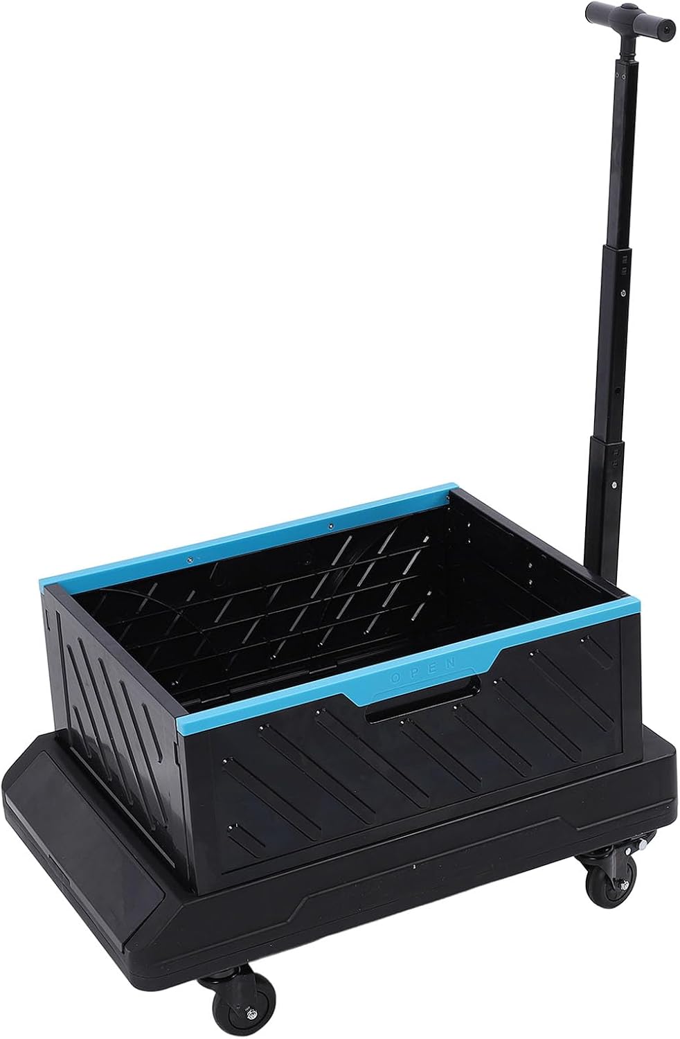 Collapsible Wagon Converts with 132.3lbs Load Capacity, Foldable Wagon, Heavy Duty Folding Utility Wagon for Outdoor Sports, Camping, Garden, Shopping, Beach