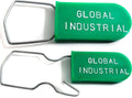 Global Industrial Padlock Seal with Wire Hasp, Green, 1000/Pack