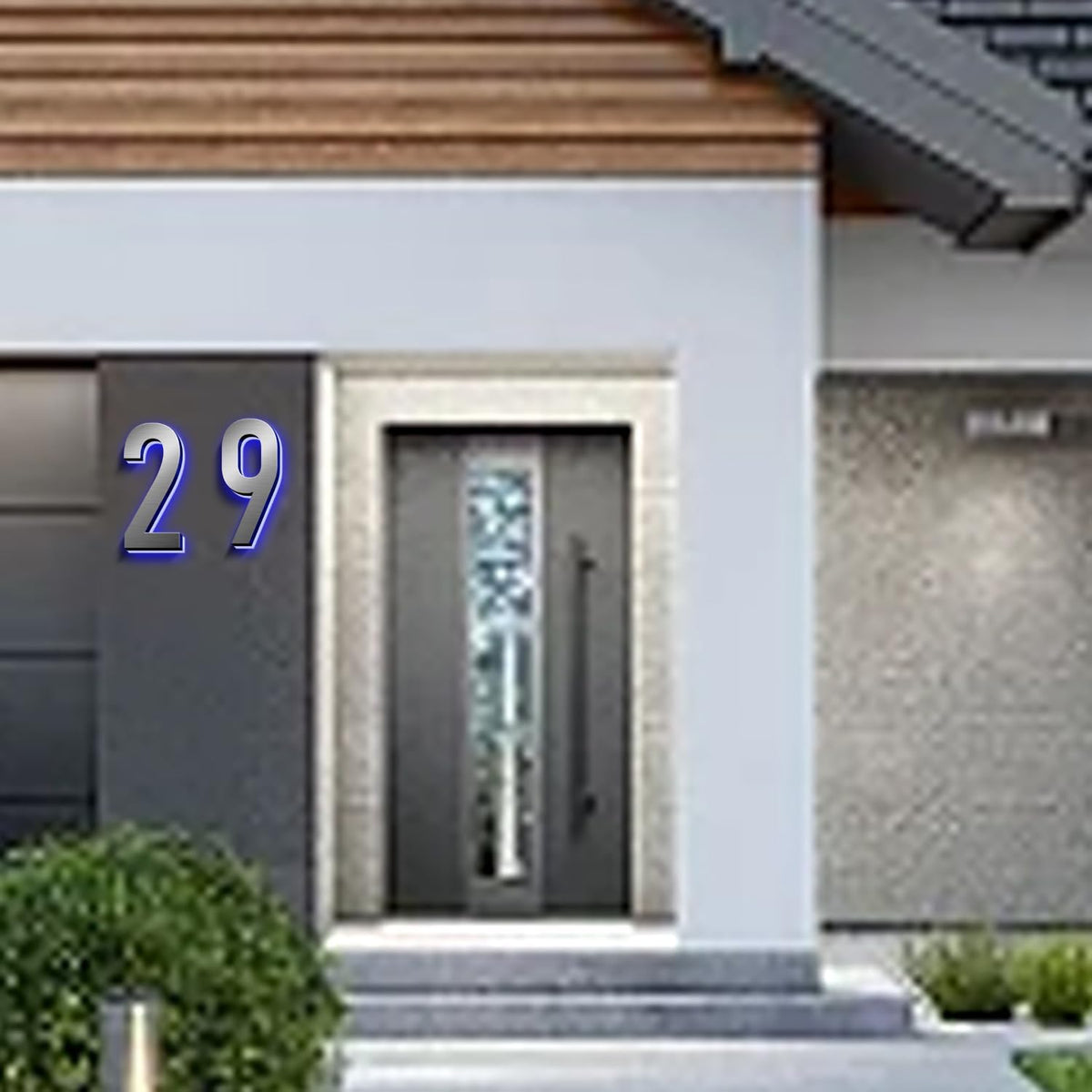 LED House Numbers, Modern Illuminated House Address Numbers For Outside, Lighted House Numbers Signs, Waterproof Backlit LED Address Numbers For House,18 Inch/450mm,5