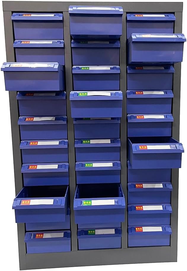 30 Drawers Parts Cabinet Bolt Bin Cabinet Nuts and Bolts Storage Bins with Large Drawers